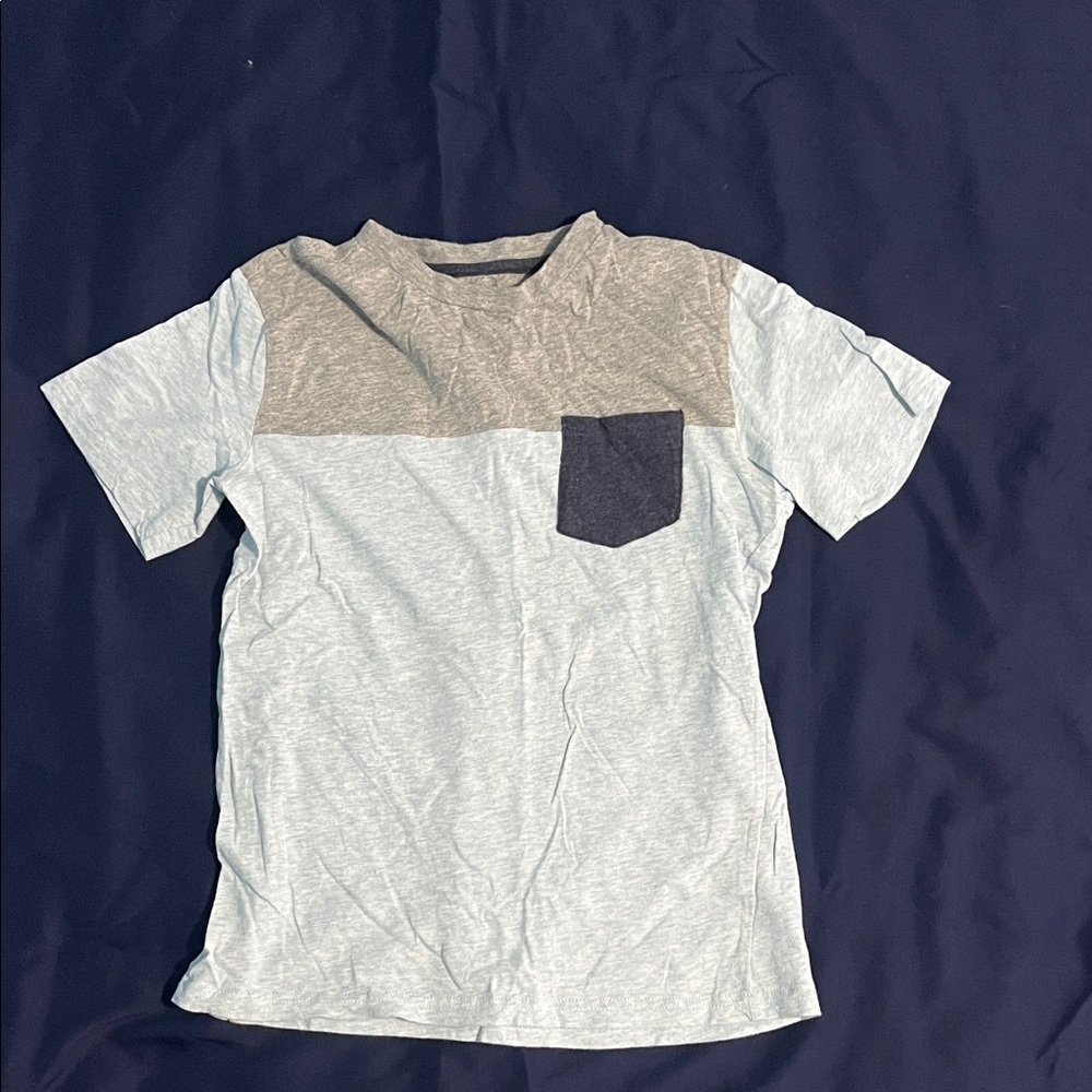 Tailor Vintage Kids Short Sleeve Tee - Gray and Blue